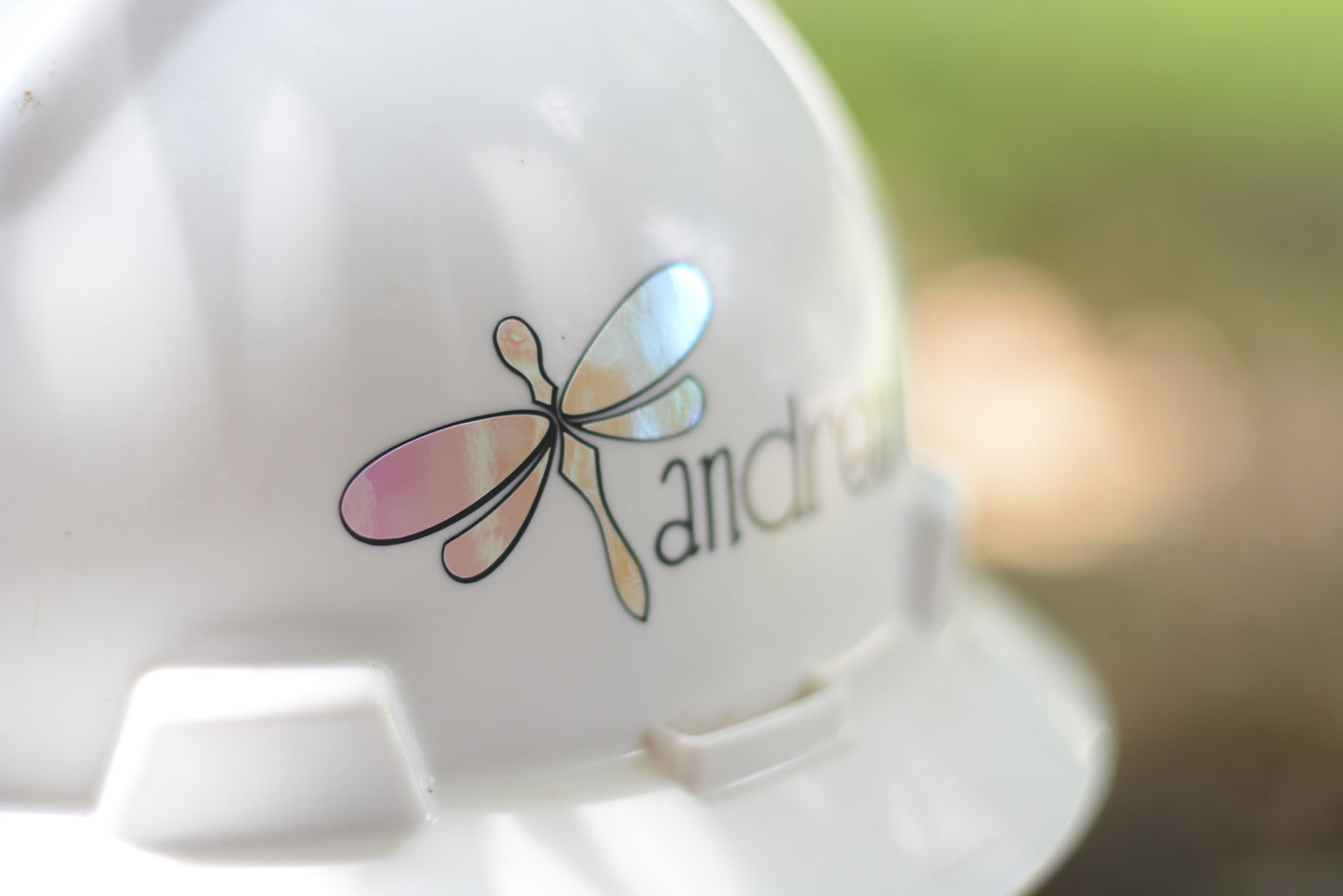 Feminine Hardhat Decal Sticker | Hardhat Sticker for Women | Name Decal | Dragonfly