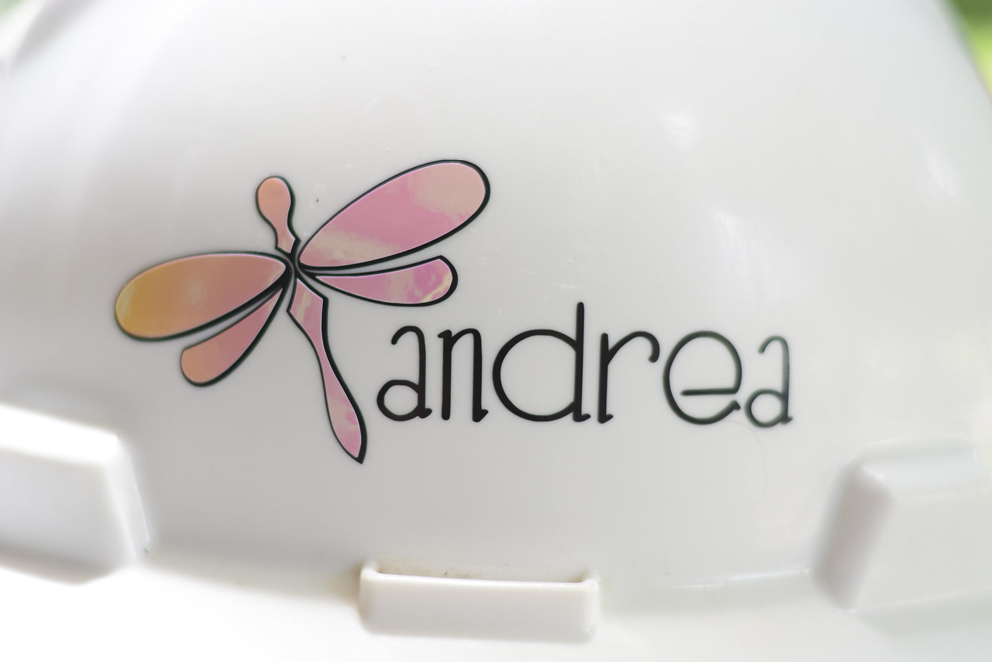 Feminine Hardhat Decal Sticker | Hardhat Sticker for Women | Name Decal | Dragonfly