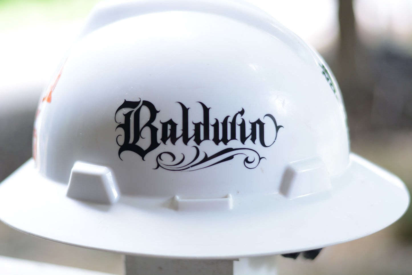 Custom Name Hardhat Decal Sticker Tattoo