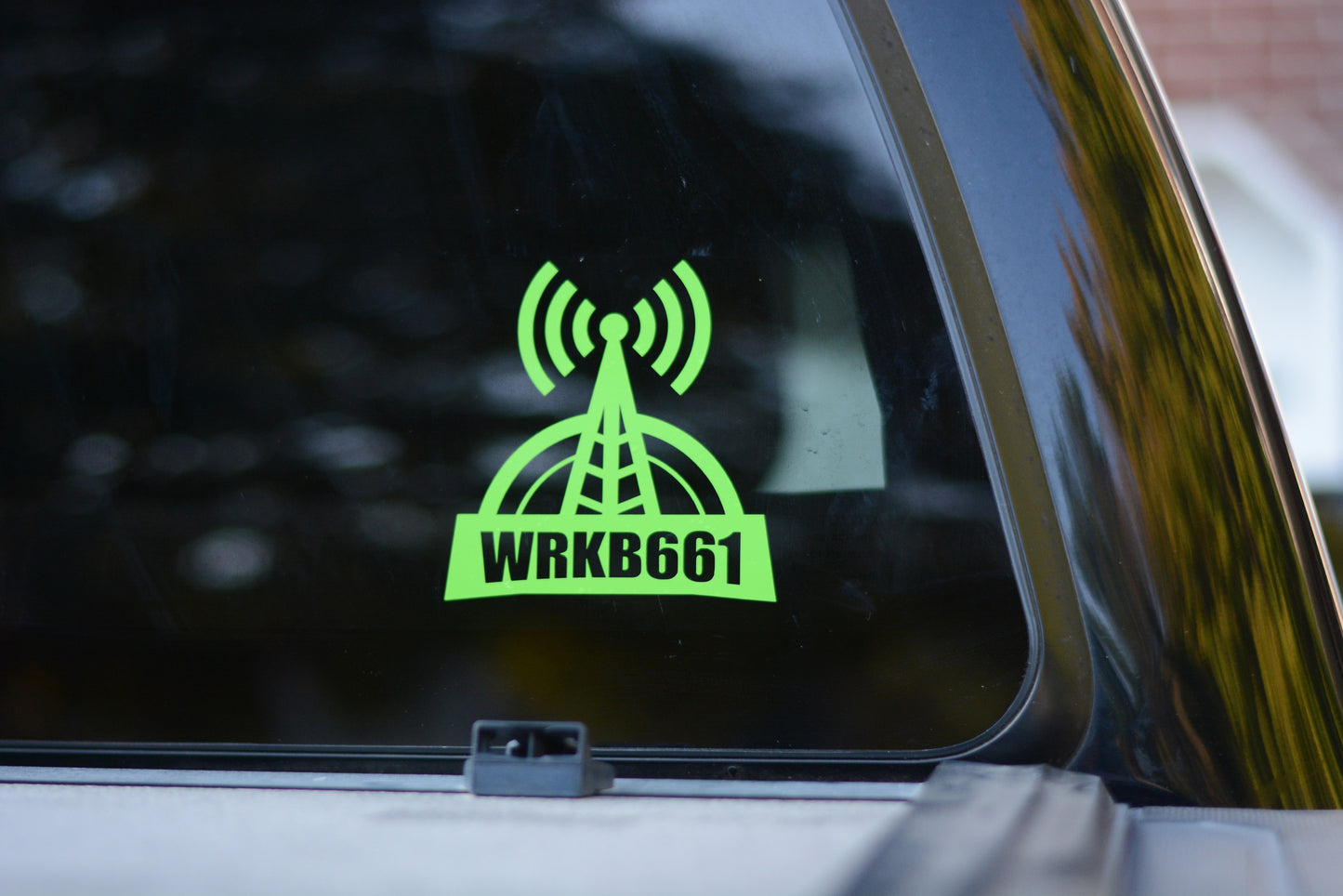 Custom Callsign Letters Antenna Decal Sticker