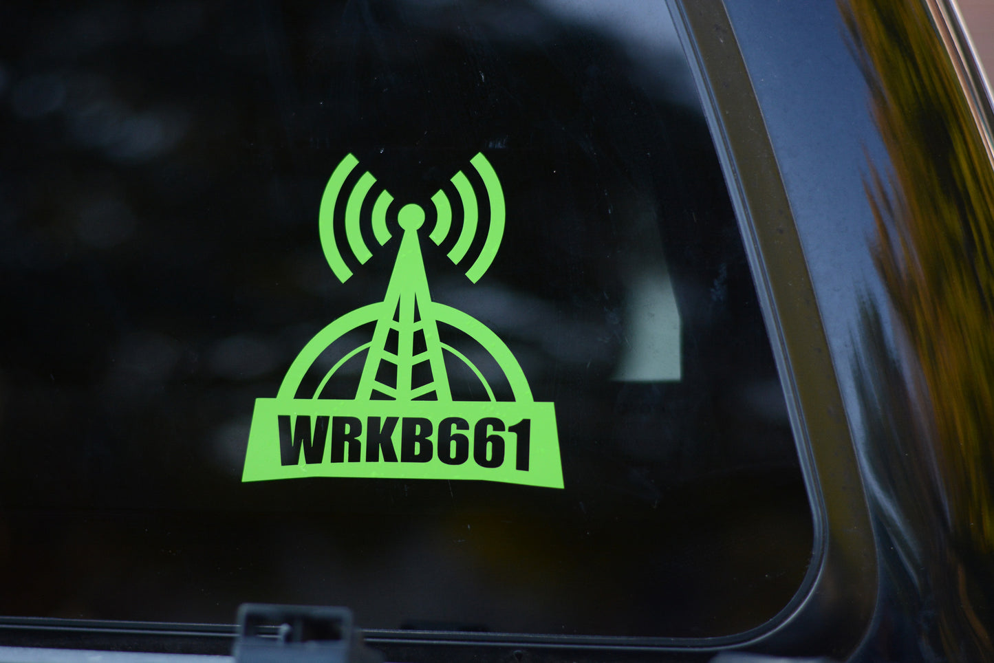 Custom Callsign Letters Antenna Decal Sticker