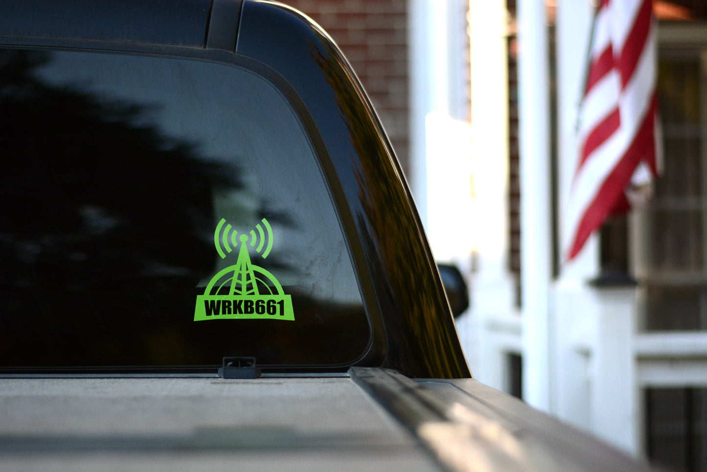 Custom Callsign Letters Antenna Decal Sticker