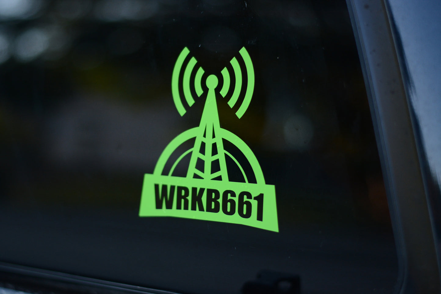 Custom Callsign Letters Antenna Decal Sticker