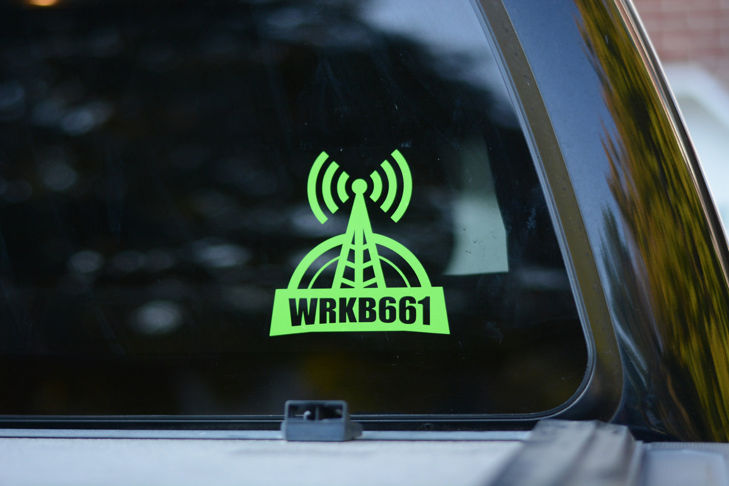 Custom Callsign Letters Antenna Decal Sticker