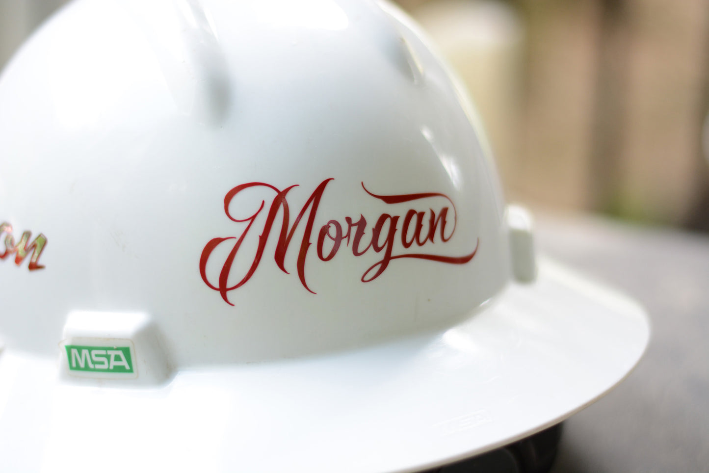 Custom Name Hardhat Decal Sticker Tattoo