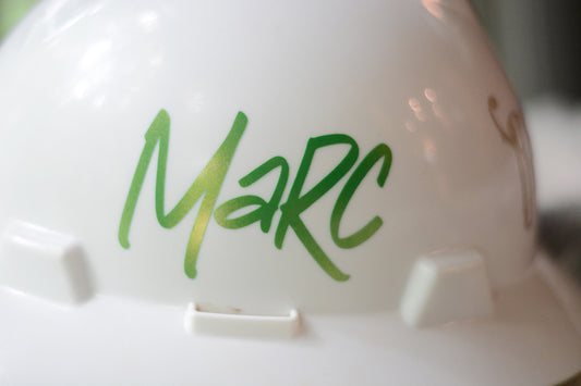 Custom Name Hardhat Decal Sticker Graffiti