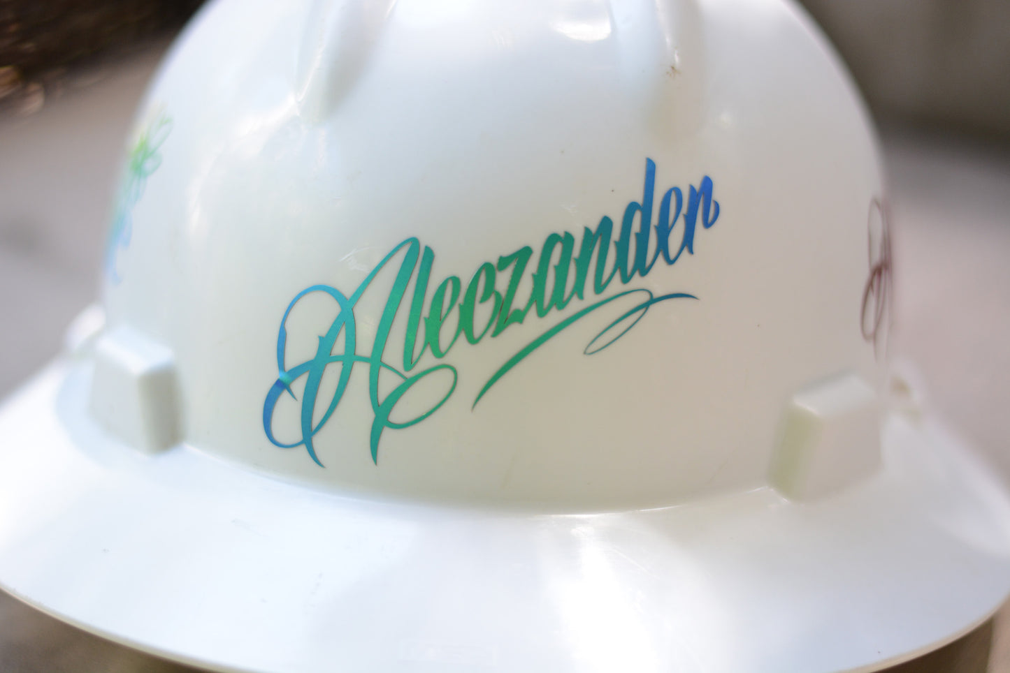 Custom Name Hardhat Decal Sticker Tattoo Script