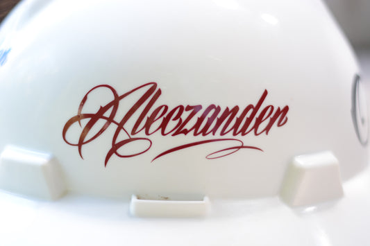 Custom Name Hardhat Decal Sticker Tattoo Script