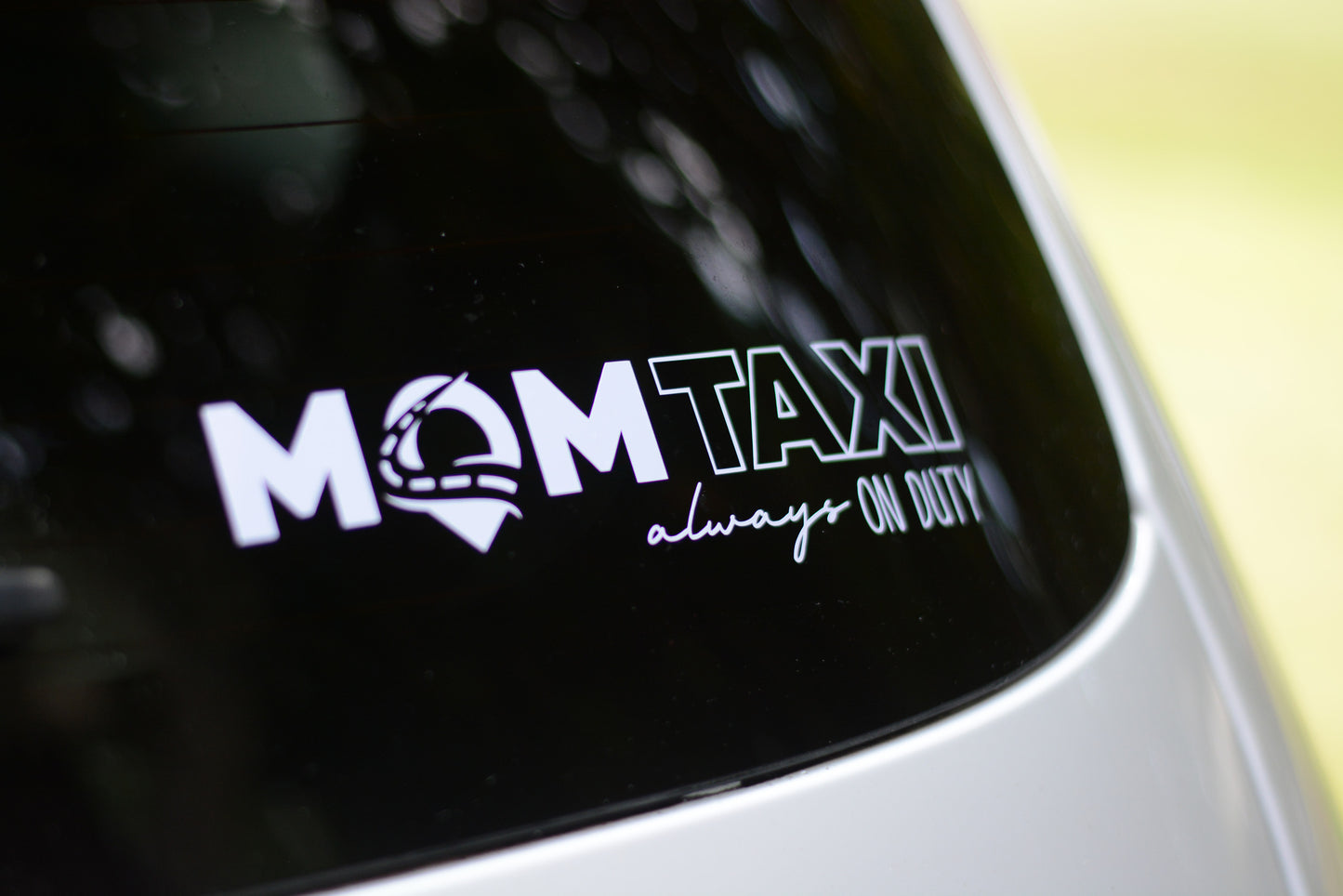 Mom Taxi, Always On Duty Bumper Sticker Decal