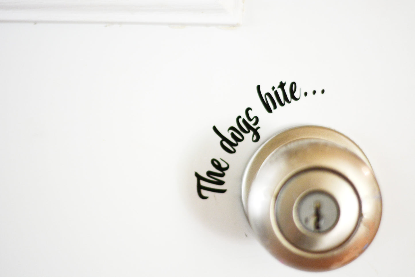 door knob vinyl decal sticker sign 