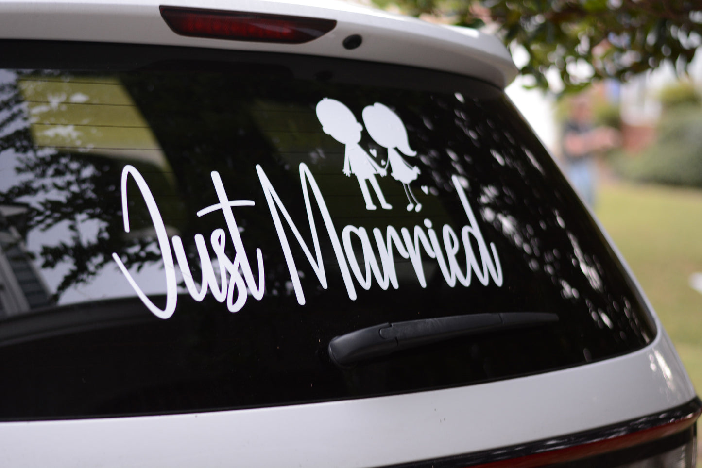 Just Married Cute Sweet Car Truck Vinyl Decal Sticker