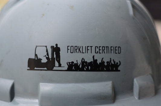 Forklift Certified | Funny Hardhat Decal