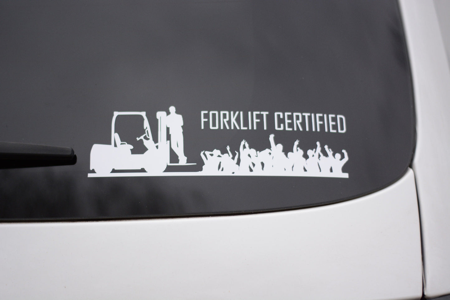 Forklift Certified | Vinyl Car Window Decal | Sticker