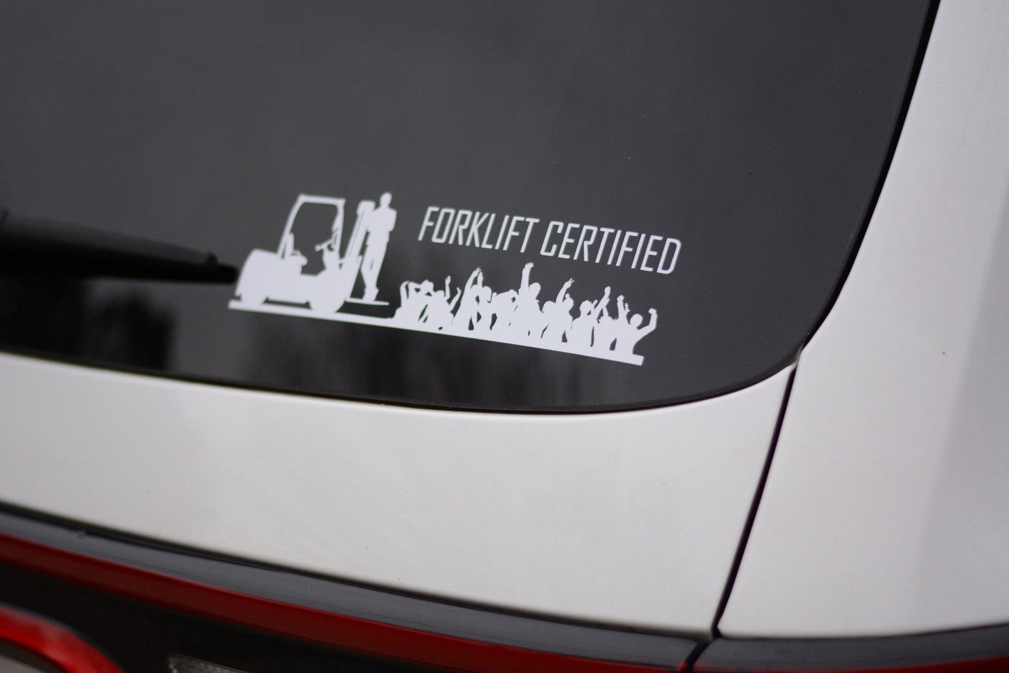 Forklift Certified | Vinyl Car Window Decal | Sticker