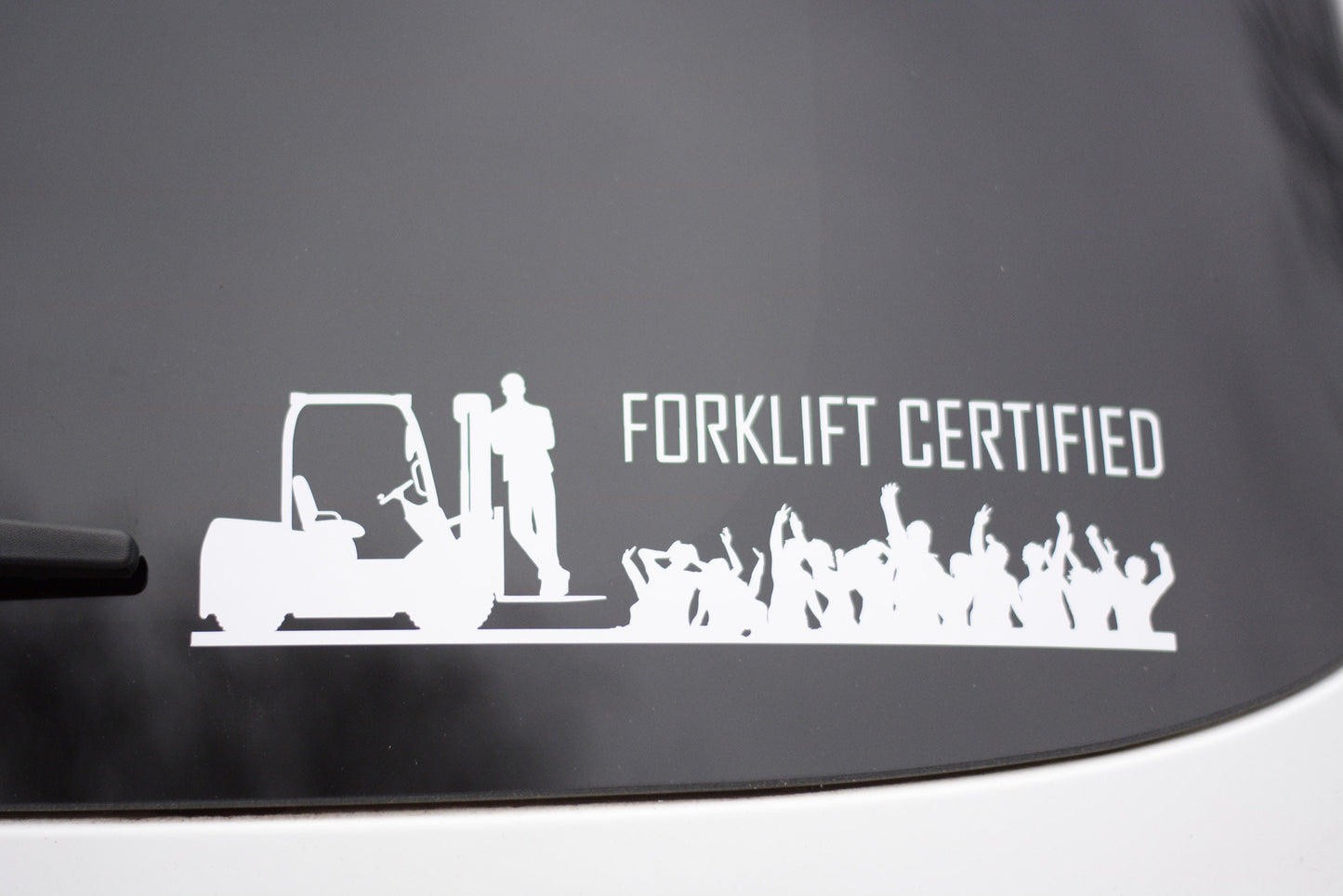 Forklift Certified | Vinyl Car Window Decal | Sticker