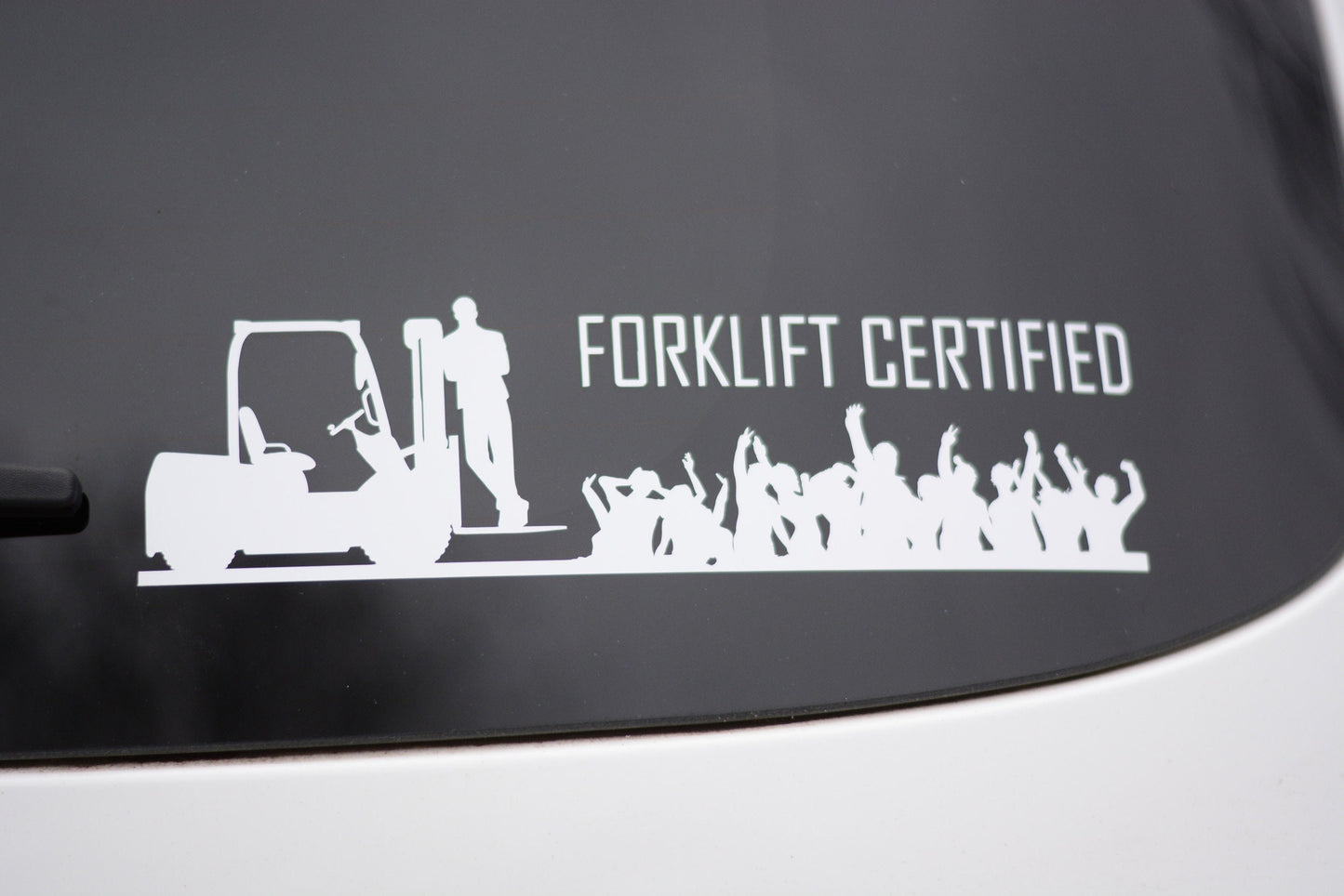 Forklift Certified | Vinyl Car Window Decal | Sticker