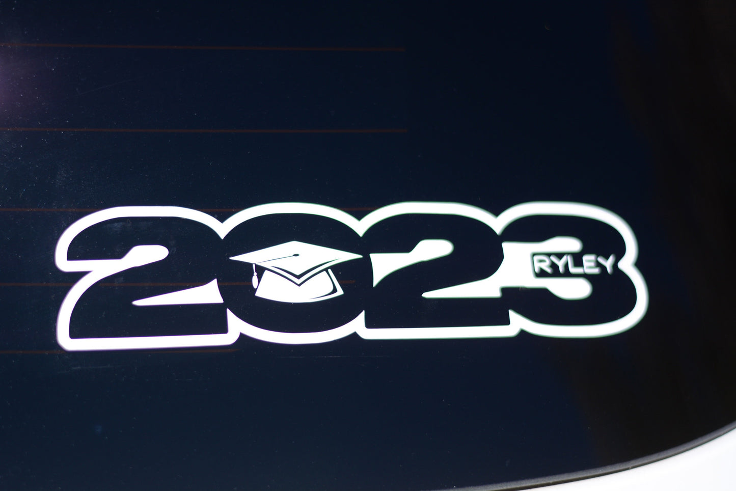 Custom Graduation Car Decal Sticker | 2023 Personalized Grad Gift | School Pride Bumper Sticker