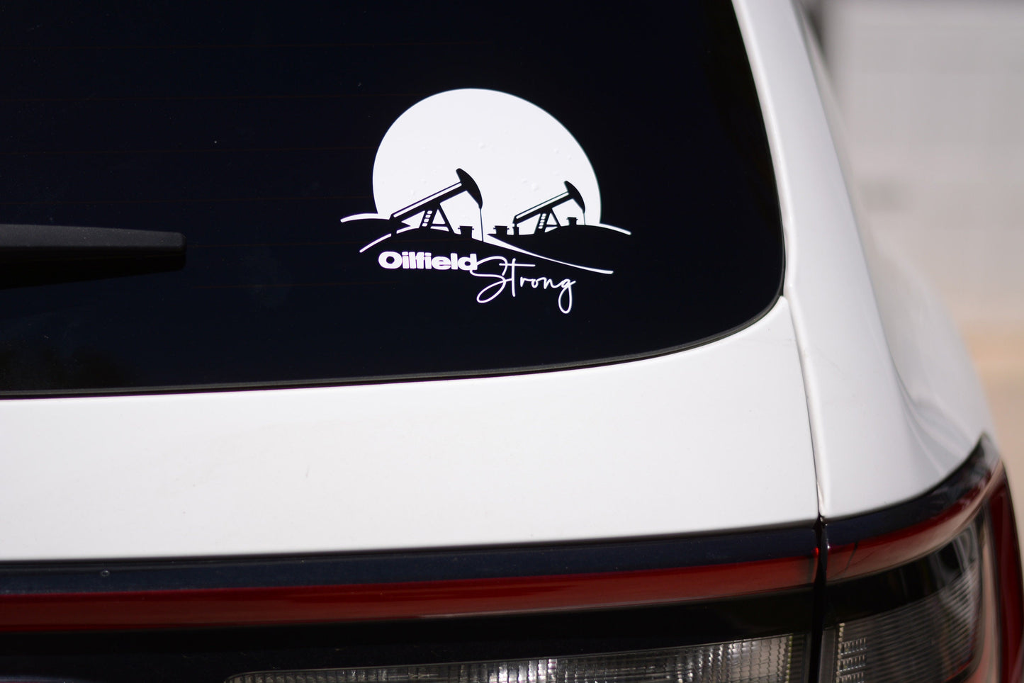 Oilfield Strong Car Truck Window Decal Sticker