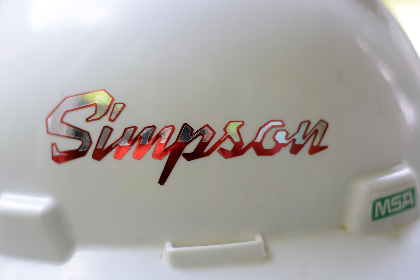 Custom Name Hardhat Metallic Decal Sticker